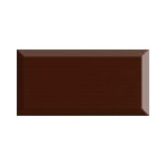    Metro Chocolate  Biselado F. 10x20 - csokoládébarna fózolt fényes metro csempe
