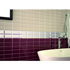 Bisel Plata Brillo 10x20 Fózolt Metro csempe