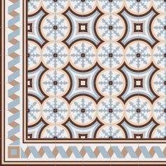   Vives 1900 Florentina 3 Celeste 20X20 Cementlap Mintás Járólap