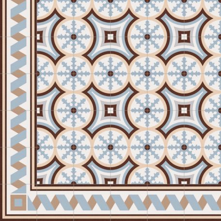 Vives 1900 Florentina 3 Celeste 20X20 Cementlap Mintás Járólap