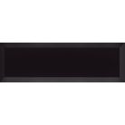 Metro Bisel Negro Brillo 10x30 fózolt fényes metro csempe