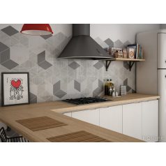 Rhombus Wall Dark Grey 15,2x26,3