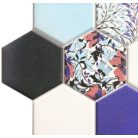  Hex Nouveau Blue 26,5x51 hexagon mintás járólap