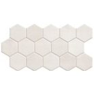  Hex White 26,5x51 hexagon mintás járólap