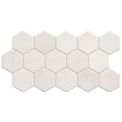  Hex White 26,5x51 hexagon mintás járólap