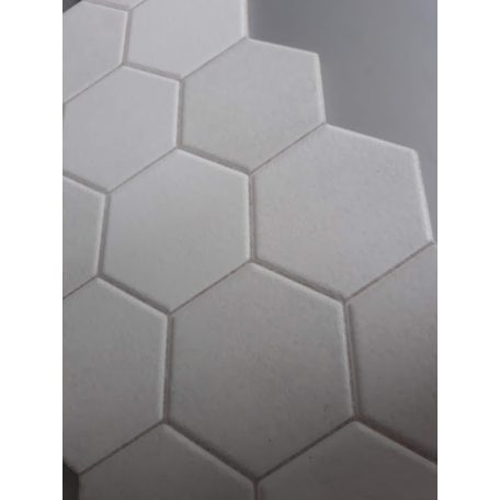  Hex White 26,5x51 hexagon mintás járólap