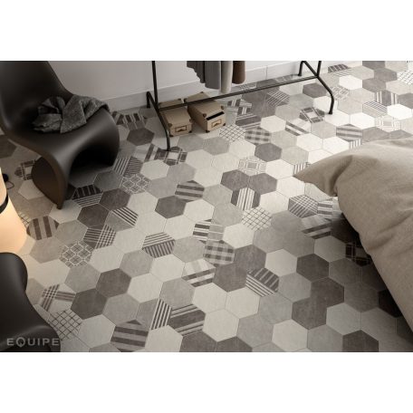 Hexatile Cement GEO Grey 17,5x20 hatszögletű járólap dekor
