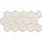 Muse Hex White 26,5x51 hexagon mintás járólap