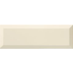 Metro Bisel Bone Brillo 10x30 fózolt fényes metro csempe