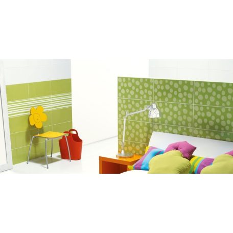 Pamesa Agatha 2 Lineas Pistacho - Decorado 25x50