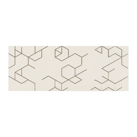 Decor Polygon Marfil 25x65