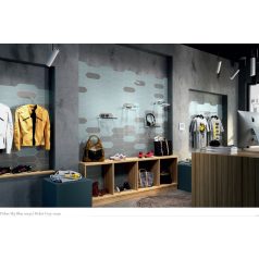   Picket /nyíl/ Grey fényes sima szürke hatszög 10x30 fali csempe