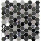 Hexagono Negro 30,2x30,5 
