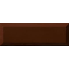 Metro Bisel Cacao Brillo 10x30 fózolt fényes metro csempe
