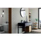 Bisel Marmol Gris 10x30 fózolt metro fali csempe
