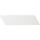 Equipe Chevron Wall White Matt Right 18,6x5,2