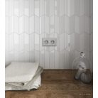Equipe Chevron Wall White Matt Right 18,6x5,2