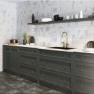 Bisel Calacatta Gris 10x30