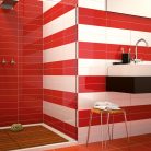 Metro Liso Flat Rojo Brillo 10x40