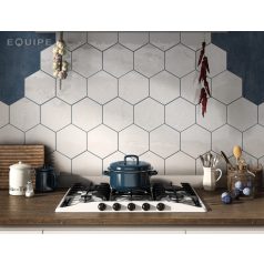 Equipe Hexatile Blanco Brillo 17,5x20