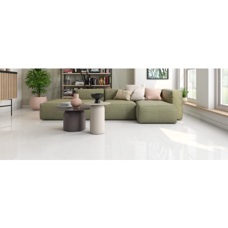 Prismacer Ice 30x60 fényes fehér polírozott járólap