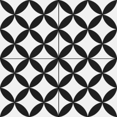   Prissmacer Pre. Circle Black álfugás cementlap hatású matt járólap 45*45