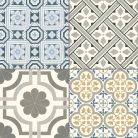 Prissmacer Pre. Windsor (Mix 6db)  álfugás cementlap hatású  patchwork matt járólap  45*45