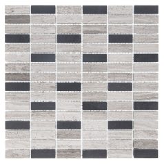 DUNIN WOODSTONE GREY BLOCK MIX 48 mozaik csempe
