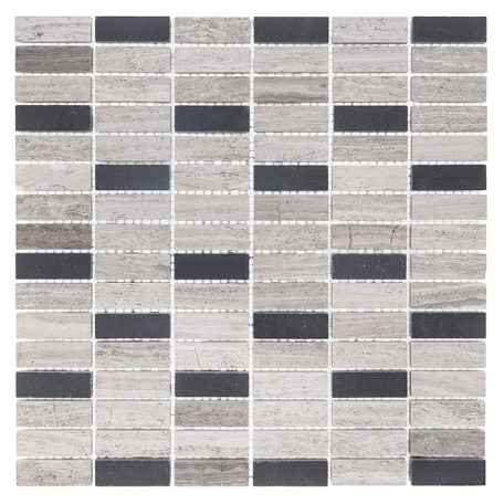 DUNIN WOODSTONE GREY BLOCK MIX 48 mozaik csempe